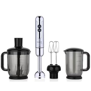 Korkmaz A447-16 Mia Mega Deluxe İnox Krom Blender Set