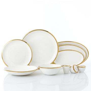 Korkmaz A8056 Elektra Collection Gold 60 Parça Yemek Takımı