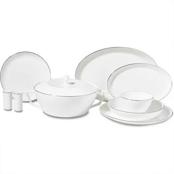 Korkmaz A8264 Yuvarlak Lines Coll 58 Parça Yemek Takımı