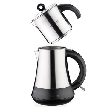 Korkmaz A851-01 Hasbahçe Satin Siyah Çay Makinesi