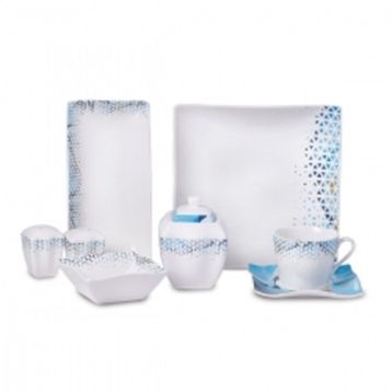 Korkmaz A8572 Link Collection 28 Parça 6 Kişilik Kare Kahvaltı Takımı