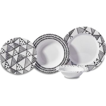 Korkmaz Natura Collection Yuvarlak 24 Parça Yemek Takım