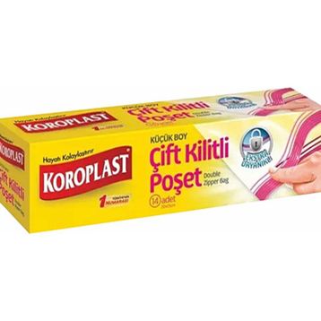 Koroplast 14'lü Çift Kilitli Poşet