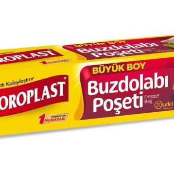 Koroplast 20'li 30x45 Büyük Buzdolabı Poşeti
