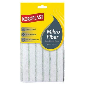 Koroplast 30 x 30 cm Gri Mikrofiber Kurulama Bezi
