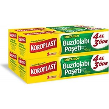 Koroplast 4 Al 3 Öde Orta 30'lu Buzdolabı Poşeti