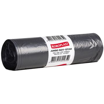 Koroplast 80x110 cm 1 Rulo 10 Adet Eko Endüstriyel Jumbo Boy Çöp Torbası