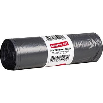Koroplast 80x110 cm 1 Rulo 10 Adet Eko Endüstriyel Jumbo Boy Çöp Torbası