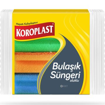 Koroplast 8'li Oluklu Bulaşık Süngeri
