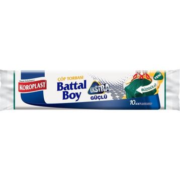Koroplast Battal Boy 10'lu 72x85 cm Büzgülü Çöp Torbası