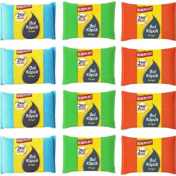 Koroplast Bol Köpük 12'li Sünger