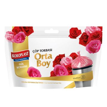 Koroplast Gül Kokulu Çöp Torbası Orta Boy 20 li