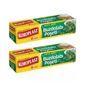 Koroplast Orta Boy 24x38 cm 20'li Buzdolabı Poşeti (2 adet)