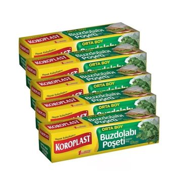 Koroplast Orta Boy 24x38 cm 20'li Buzdolabı Poşeti (2 adet)
