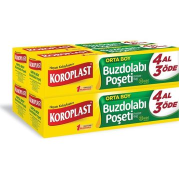 Koroplast Orta Boy 24x38 cm 20'li Buzdolabı Poşeti (2 adet)
