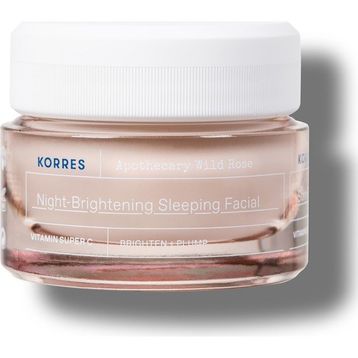Korres Apothecary Wild Rose Night-Brightening Sleeping Facial 40 ml Gece Kremi