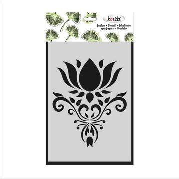 Kosida 15x20 cm Nilüferli Motif Stencil