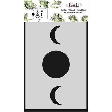 Kosida 20x30 cm Ay 3 Adet Stencil Set