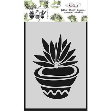 Kosida 20x30 cm Kaktüsler 3 Adet Stencil Set