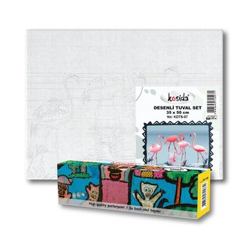 Kosida No:07 Desenli Tuval Set
