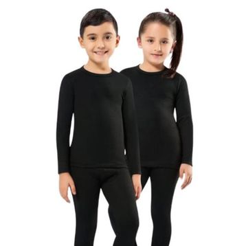 Kota 2005 Siyah Kız Erkek Çocuk Termal Üst Body