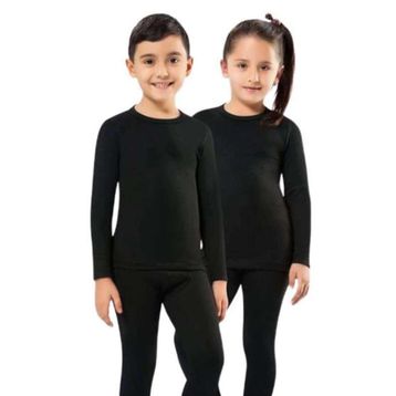Kota 2005 Termal Fanila Siyah Unisex Çocuk İçlik