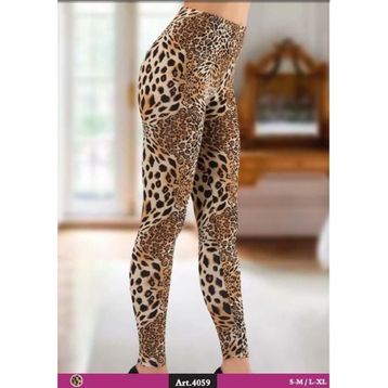 Kota 4059 Leopar Desenli Uzun Kadın Tayt