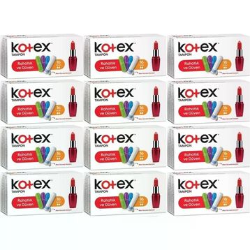 Kotex 16'lı 12 Adet Mini Tampon