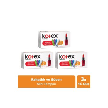 Kotex 3x16'lı Mini Tampon