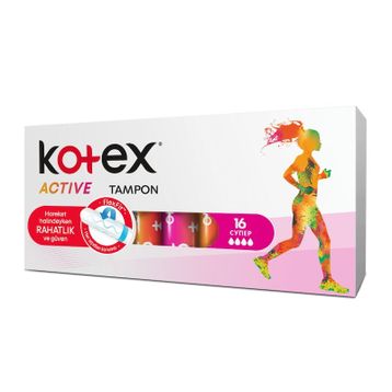 Kotex Active 16'lı Süper Tampon
