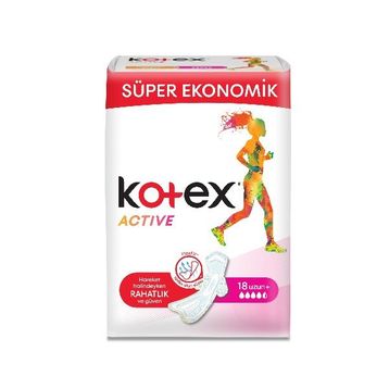 Kotex Active Dörtlü Uzun 16x3 48 Adet Ped