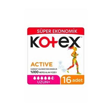 Kotex Actıve Quadro Uzun 16 Adet Hijyenik Ped
