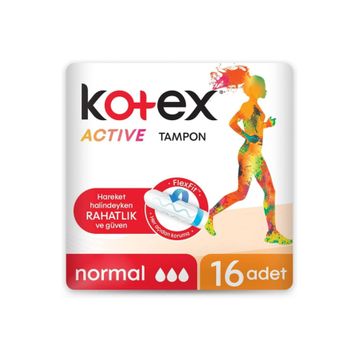 Kotex Active Tampon Normal 16'lı Ped