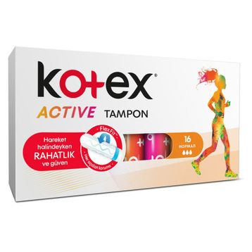 Kotex Active Tampon Normal 16'lı Ped