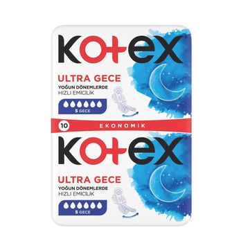 Kotex Double Gece 10'lu Ped