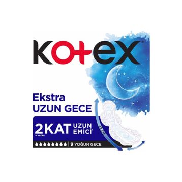 Kotex Ekstra Uzun Gece 9'lu Ped