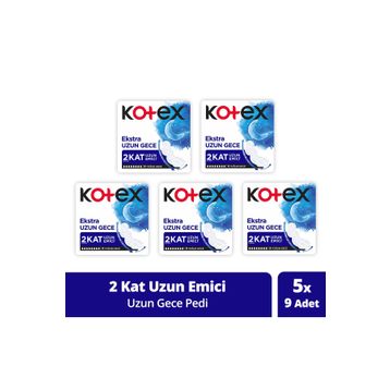Kotex Extra Uzun Gece 9'lu Ped