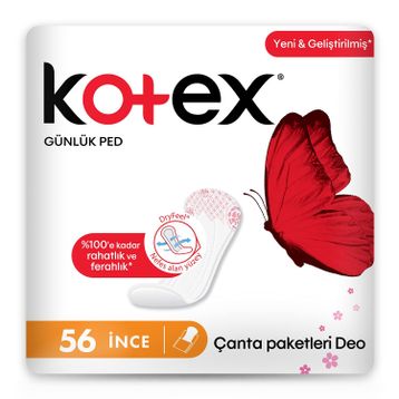 Kotex İnce Günlük 56'lı Ped