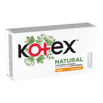 Kotex Natural 16'lı Normal Tampon