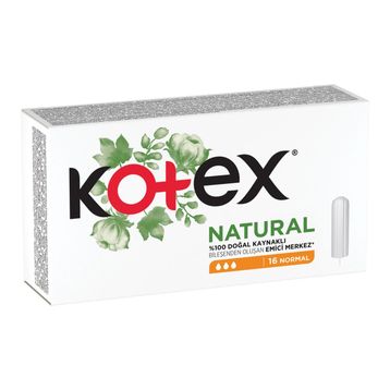 Kotex Natural 16'lı Normal Tampon