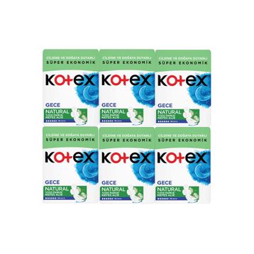 Kotex Natural Gece 14x6 84 Adet Ped