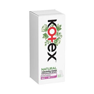 Kotex Natural Normal Ekstra Koruma 28’li Günlük Ped
