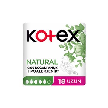 Kotex Natural Uzun 18'li Günlük Ped