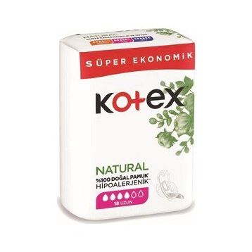 Kotex Natural Uzun 18'li Günlük Ped