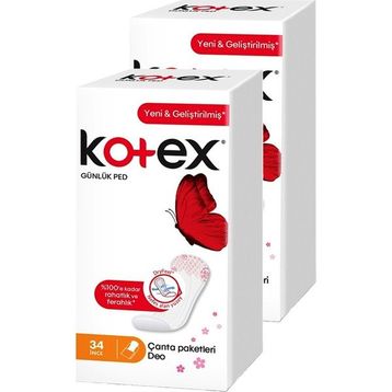 Kotex Parfümlü İnce 2x34 Adet Günlük Ped