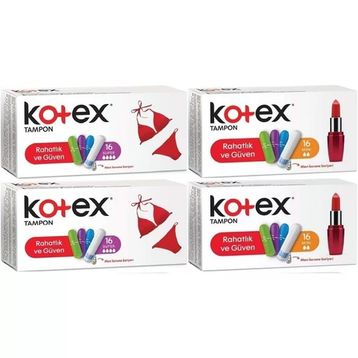 Kotex Süper-Mini 64 Adet Karma Set Tampon