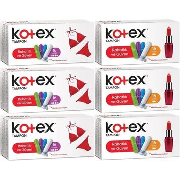 Kotex Süper-Mini 96 Adet Karma Set Tampon