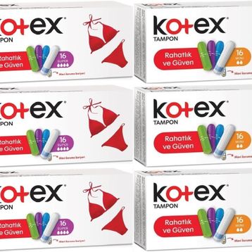 Kotex Süper-Mini 96 Adet Karma Set Tampon