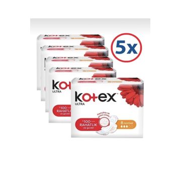 Kotex Ultra 8'li Normal 5 Adet Ped
