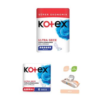 Kotex Ultra Dev Eko Gece 22'Li Ped